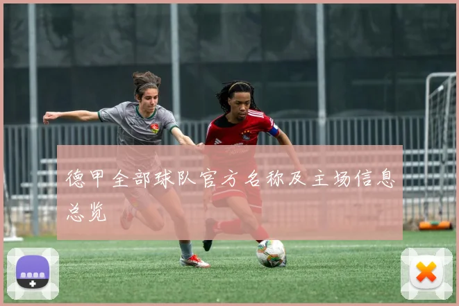 德甲全部球队官方名称及主场信息总览